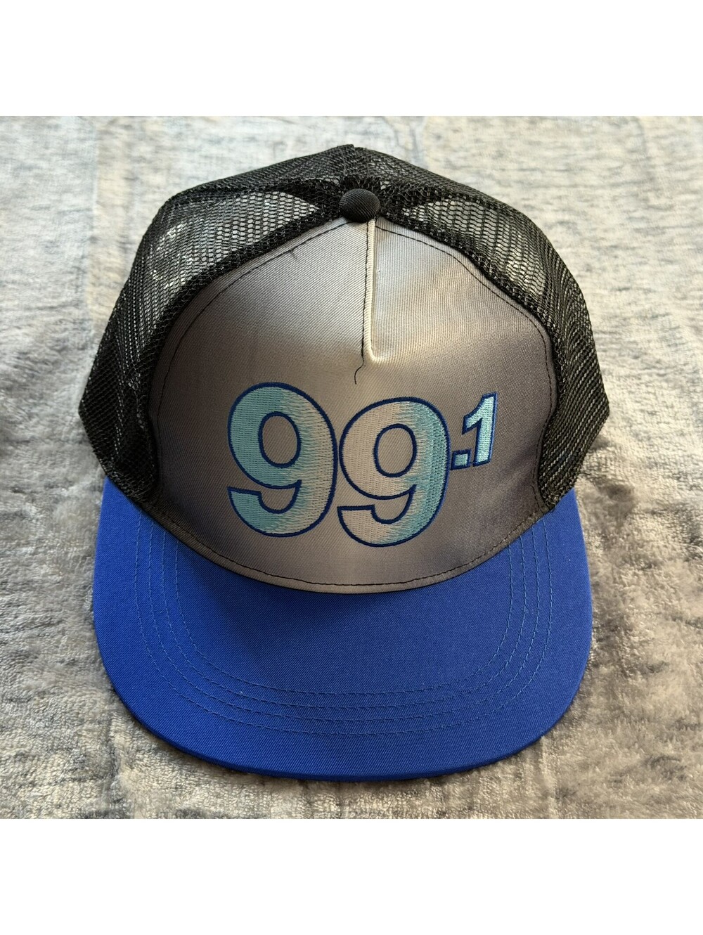 Breaking Bad 99.1 Trucker Hat Headgear Classics Snapback Blue Gray Black Mesh